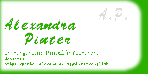 alexandra pinter business card